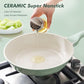 9.5In Nonstick Ceramic Frying Pan with Lid
