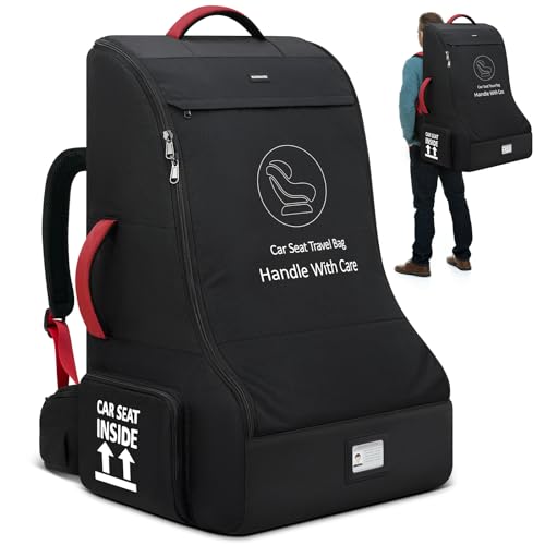 Padded Car Seat Travel Bag for Airplane Car Seat Backpack