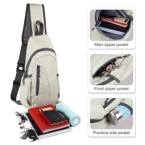 Small Sling Bag Lightweight Crossbody Bag for Women Men Hiking Backpack Travel Shoulder Bags Chest Daypack for Gym Work Casual Cycling Sports Z1