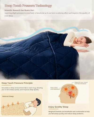 Queen Size Weighted Blanket for Adults 15lbs