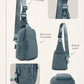 Sling Bag with Adjustable Straps Crossbody Chest Bag Lightweight Small Backpack for Casual Outdoor Traveling Hiking