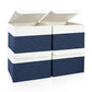 Large 22 Quart Linen Fabric Foldable Storage Bin Cube Organizer Basket with Flip (4 Count)