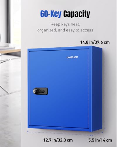 60 Keys Key Lock Box with Code (60 Count)