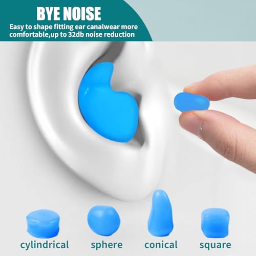 Ultra Soft Noise Cancelling Sleeping Ear Plugs (72 Count)