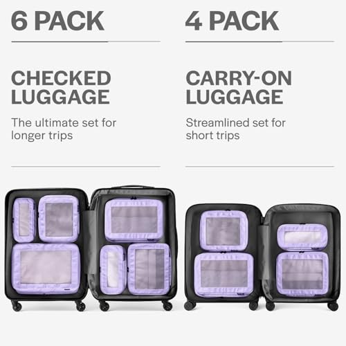 Compression Packing Cubes for Travel (6 Count)