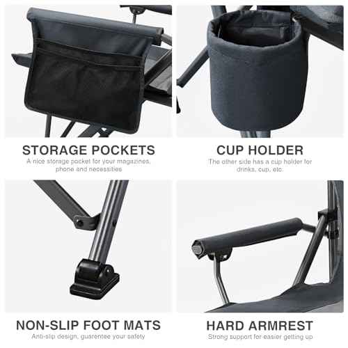 Oversized Folding Camping Chair for Adults (2 Count)