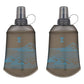 Soft Flask 200ml Collapsible Running Water Bottles (2 Count)