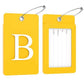 2 Pack Initial Luggage Tags for Suitcases Airplane Travel Essentials (2 Count)