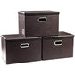 Collapsible Storage Bins with Lids [3 (3 Count)