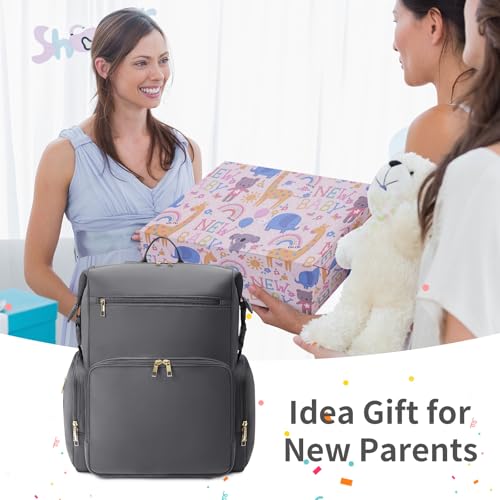 Neoprene Diaper Bag Backpack with Insulated Pockets