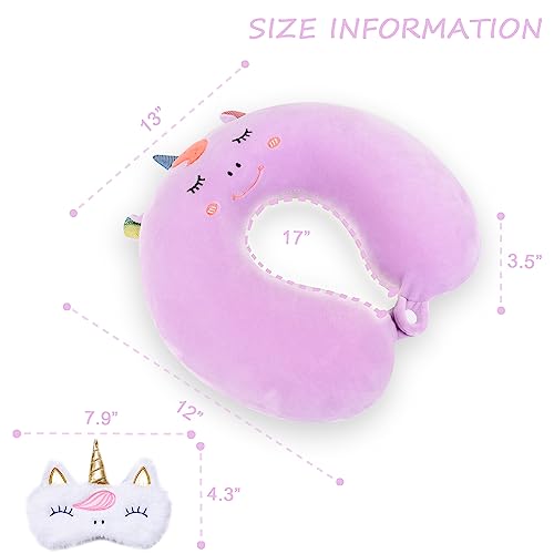 Cartoon Headrest & Neck Pillow for Kids Boys & Girls