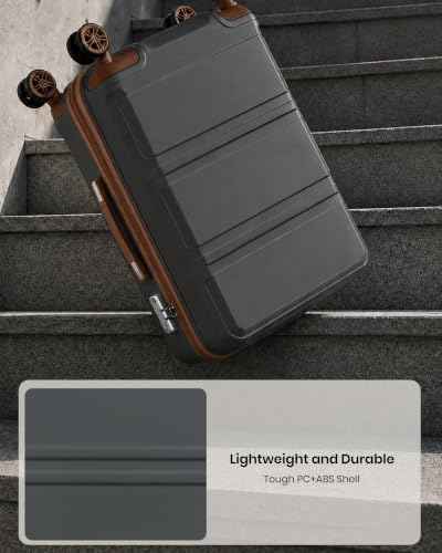 24 Inch Luggage Suitcase with Spinner Wheels TSA Lock