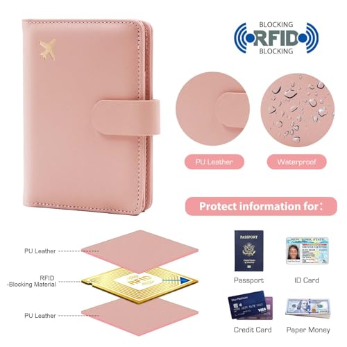 Premium Leather Passport Holder Covers Case