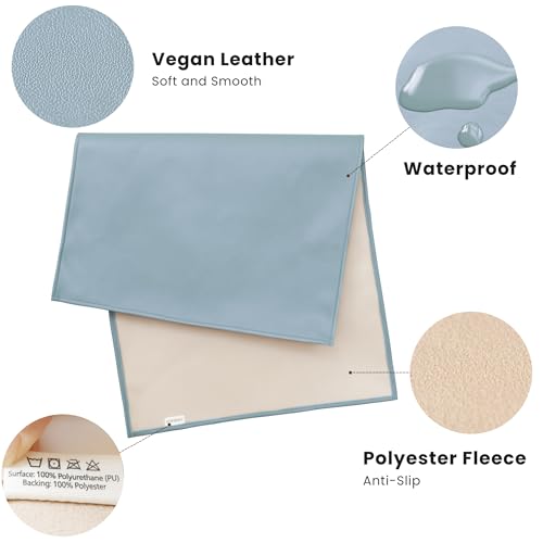 Faux Leather Waterproof Baby Changing Mat 2 Pack (2 Count)