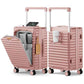 20 Inch Carry on Luggage with Front Pocket and Cup Holder