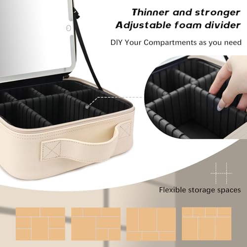 Makeup Bag with Led Mirror