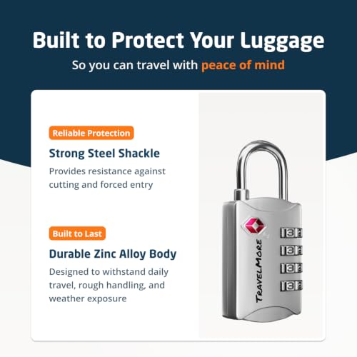 Luggage Locks TSA Approved (5 Count)