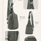 Sling Bag with Adjustable Straps Crossbody Chest Bag Lightweight Small Backpack for Casual Outdoor Traveling Hiking
