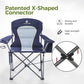 Oversized Fully Padded Camping Chairs with Lumbar Support