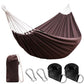 Cotton Camping Hammock Portable with Tree Straps Holds 660lbs