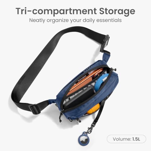 1.5L Sling Bag with RFID Blocking Crossbody Chest Pack for Men Women