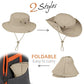 Sun Hats for Men Women Safari Hat Foldable Fishing Hat UPF 50+ Bucket Hat