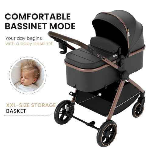 2-in-1 Convertible Baby Stroller for Newborn to Toddler