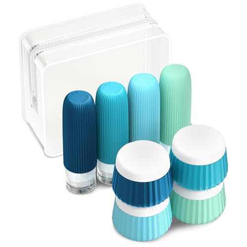 Travel Bottles for Toiletries 8 Pack (8 Count)