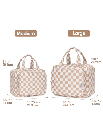 Travel Toiletry Bag for Women Large Hanging Makeup Bag Organizer Toiletries Bag for Full Size Essentials Accessories Cosmetics