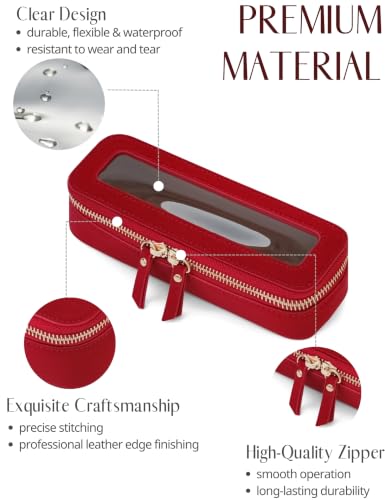 Clear Makeup Bag Travel Cosmetic Case Clear Toiletry Bag with Zipper Traveling Make Up Case Makeup Brush