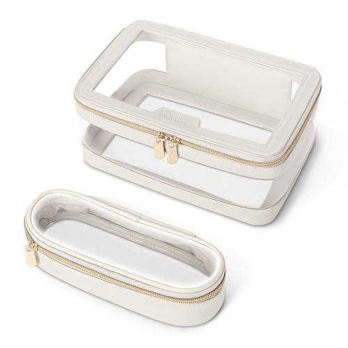 Travel Clear Makeup Bag with Makeup Brush Bag