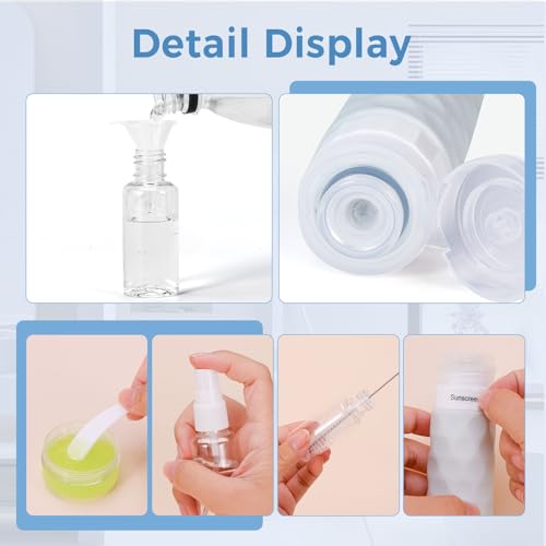 16pack Travel Bottles for Toiletries (16 Count)