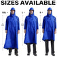 Hooded Rain Poncho Packable Waterproof Unisex Raincoat with Pocket