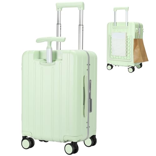 20" Carry On Luggage Double Handle Suitcase with Net Pocket