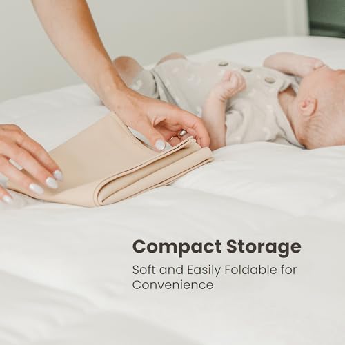 Faux Leather Waterproof Baby Changing Mat 2 Pack (2 Count)