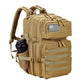 Military Tactical Backpack for Men and Women 45L Army 3 Days Assault Pack Bag Large Rucksack with Molle System Khaki