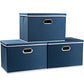 Large Collapsible Storage Bins with Lids [3 (3 Count)