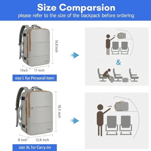 35L Carry On Travel Backpack for Women