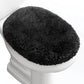 Microfiber Elongated Toilet Seat Cover 19.5"x 15" Machine Washable