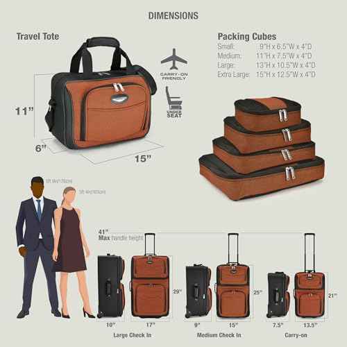 Amsterdam Softside Expandable Luggage with Rolling Wheels (2 Piece)