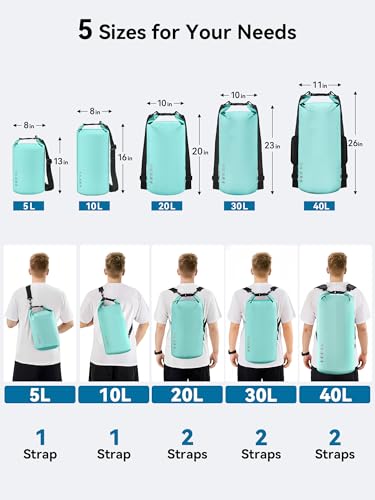 Waterproof Dry Bag Backpack with Emergency Whistle