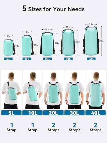 Waterproof Dry Bag Backpack with Emergency Whistle
