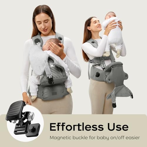 Hexa Effortless Baby Carrier with Hip Seat