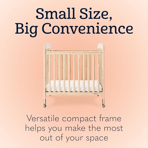 Serenity Compact Mirrorview Fixed Side Daycare Crib