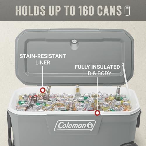 Classic Series Insulated Portable Rolling Cooler with Wheels