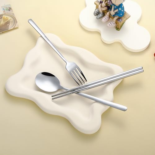 Travel Silverware Set with Case (4 Count)