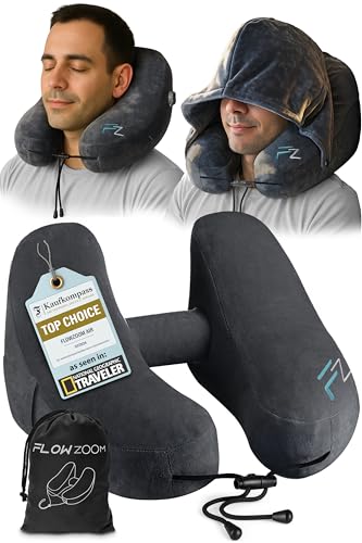 Air Inflatable Neck Pillow for Traveling on Plane