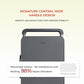 Balance 24" Wide Handle Suitcase Hardside Zipperless Luggage Grey
