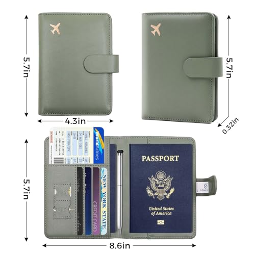 Premium Leather Passport Holder Covers Case