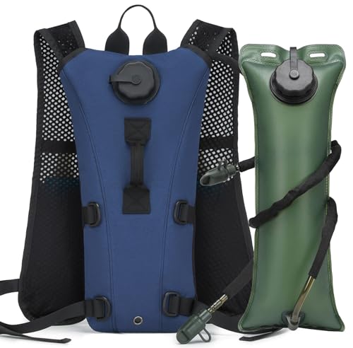 Running Hydration Vest Pack Tactical 3L Water Bladder Backpack Bag for Cycling Marathon Hiking Daypack Men & Women